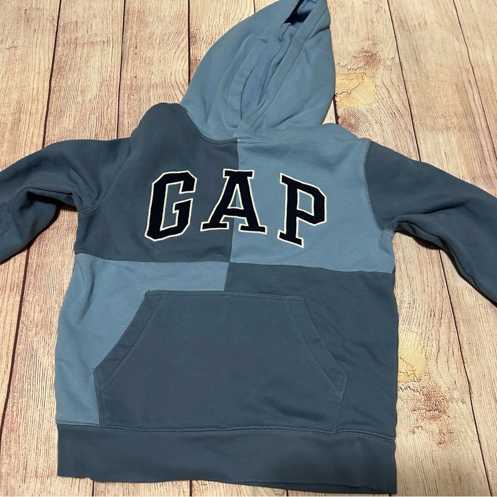 GAP Kids Blue Colorblock Hoodie